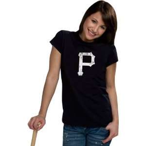   Pirates Womens Distressed Ink My Team Tee