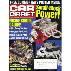  CAR CRAFT MAGAZINE JULY 2001 SMALL BLOCK POWER COVER CAR 