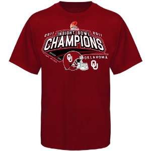  Oklahoma Sooners Youth 2011 Insight Bowl Champions T Shirt 