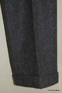 Polo Ralph Lauren Wool Pants Slacks 34 x 34 Pleated Cuffed Charcoal 