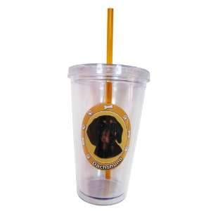   Black Dog Clear Insulated Tumbler Grande To go Cup 