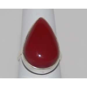  Ring Red Coral Drop 