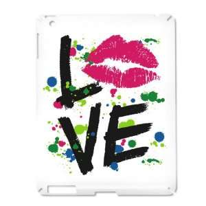  iPad 2 Case White of LOVE Lips   Peace Symbol Everything 