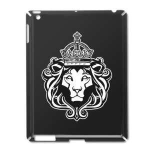  iPad 2 Case Black of Regal Crowned Lion 