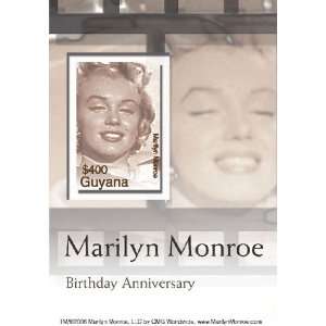  Marilyn Monroe Souvenir Sheet RARE Mint NH Stamp Guyana 