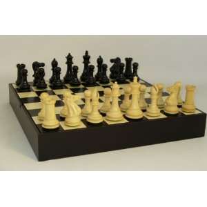   Chess Wood Chess Set   Black Regal on Black Maple Chest Toys & Games