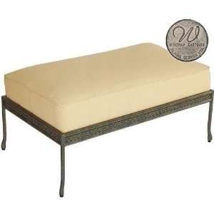  Windham Castings Provence Double Ottoman Frame Only, Pecan 