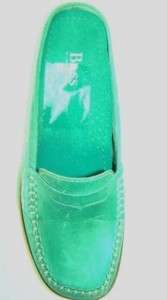 Bass Freedom Womens Shoes Aqua Green Slides 6  