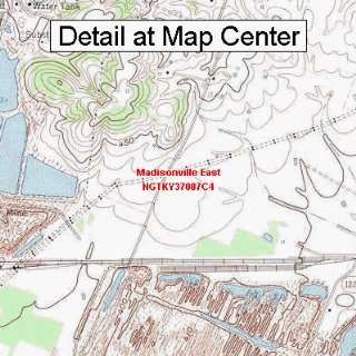  USGS Topographic Quadrangle Map   Madisonville East 