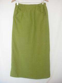 FLAX Linen FLATTERING Straight Skirt 5 Colors,P,S,M,L  