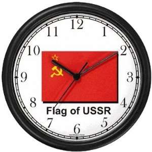  Flag of USSR   Old Russian No.1   Russian Theme Wall Clock 