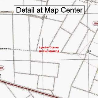  USGS Topographic Quadrangle Map   Lynchs Corner, North 