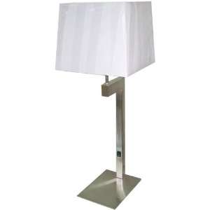  Lynae Table Lamp 26.75hx10.5d Polished Steel