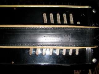 Vintage Noble Stroller Piano Accordion in Case Art Deco RARE Made in 