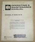   RAND P 335 W D COMPRESSOR OPERATING & MAINTENANCE MANUAL IR12