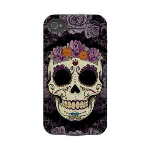   Skull and Roses iPhone 4 Case Mate Tough Cell Phones & Accessories