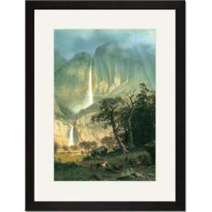   /Matted Print 17x23, Cho Looke, Yosemite Waterfall