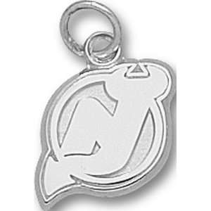  Sterling Silver New Jersey Devils Nj Logo Pendant 