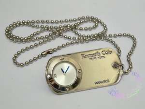 SALE~ Kenneth Cole 925 Silver Plate Necklace Watch  