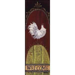  Welcome Rooster   Poster by Lisa Hilliker (10x30)