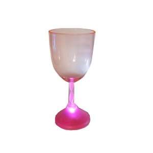   Light Up Wine Goblet 10oz   Pink (3 Glasses) Toys & Games