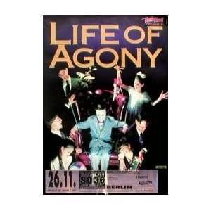 LIFE OF AGONY Ugly Tour Berlin November 1995 Music Poster  