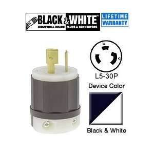 Leviton 2611 Plug Locking Blade L5 30P 30A 125V 2P3W Grounding   Black 