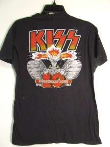 KISS Vintage CREATURES OF THE NIGHT 10 YR Anniversary TOUR T SHIRT 