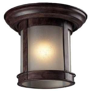  Z Lite 514F WB Outdoor Flush Mount Light in Weathered 