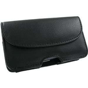 Deluxe Horizontal Leather Wallet/Carrying Case for Apple iPhone