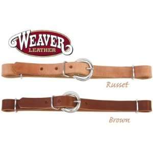  Weaver Straight Harness Leather Curb Strap Russet Sports 