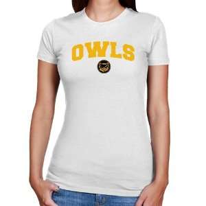  Kennesaw State Owls Ladies White Logo Arch Slim Fit T 