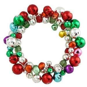  Colorful Christmas Bell Fashion Stretch Bracelet Jewelry