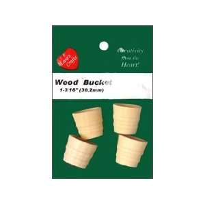  Laras Wood Bucket 7/8x 7/8 4 pc (6 Pack)