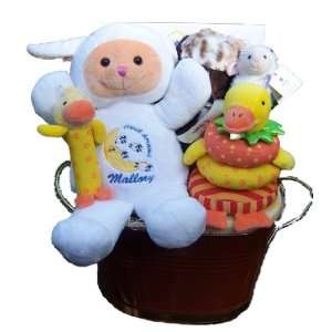  Personalized Farm Boy or Girl Gift Basket   The Lamb Basket Baby