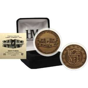  Highland Mint Super Bowl XLIV Bronze Commemorative Coin 