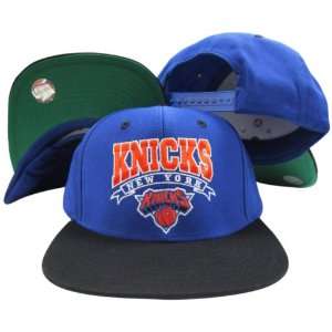 New York Knicks Blue/Black Two Tone Snapback Adjustable Plastic Snap 