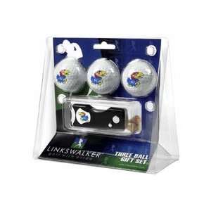  Kansas Jayhawks NCAA 3 Golf Ball Gift Pack w/ Spring 