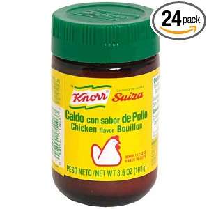 Knorr Bouillon Chicken, 3.5 Ounce Jars (Pack of 24)  