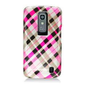  LG P930 Nitro HD Graphic Case   Pink Plaid (Package 