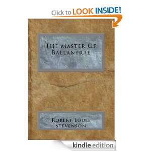 The Master Of Ballantrae Robert Louis Stevenson  Kindle 
