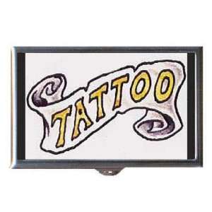 Tattoo Vintage Banner Retro Coin, Mint or Pill Box Made in USA