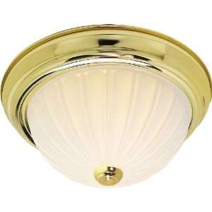 Nuvo Lighting 60/442 Two Light Flush Mount with Frosted Melon Glass 