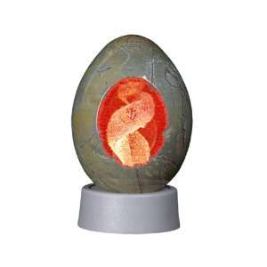  Egg Shaped Cremation Urn. Hand Blown Glass Keepsake Pink 
