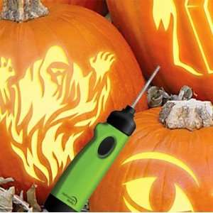 Battey Powered Pumpkin Carver with Changeable Blades. Includes carving 