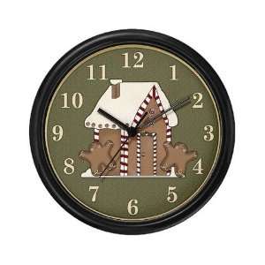 Gingerbread House Holiday Christmas Wall Clock by 