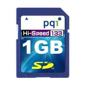  PQI 1GB Hi Speed 133X Secure Digital SD Memory Card   1 GB 