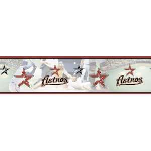 Blue Mountain Wallcoverings 5815415 Houston Astros MLB Prepasted Wall 