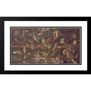   Framed and Double Matted Last Judgement (fragment)