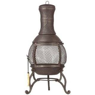 Sonora Wood Burning Outdoor Fireplace Patio, Lawn 